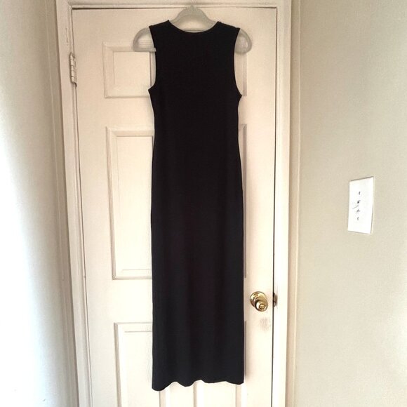 Quince Tencel Jersey Tank Maxi Dress Black Sz. M - Picture 5 of 5